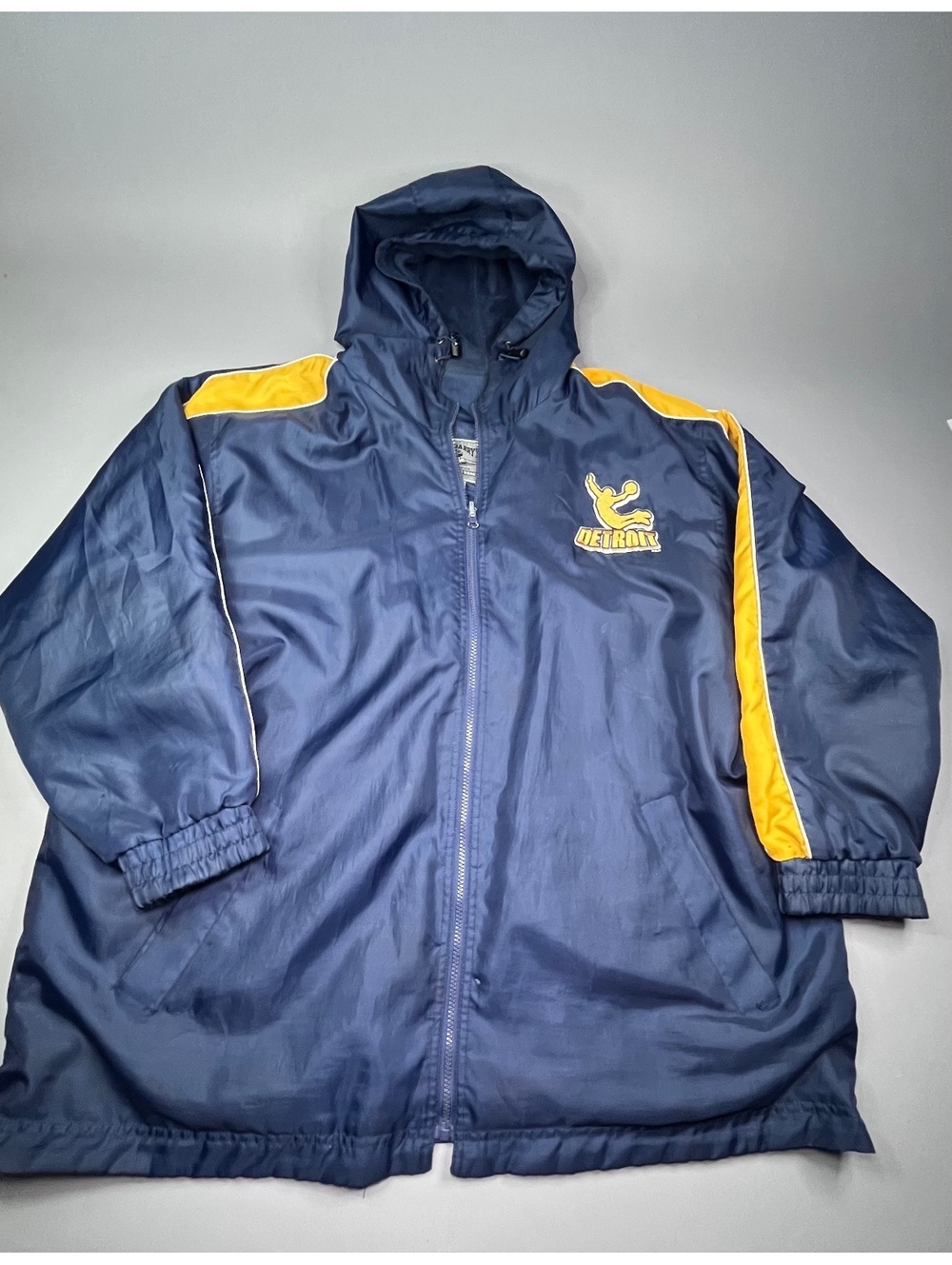 Steve and Barry's Detroit Blue Hooded Parka Jacket XXL